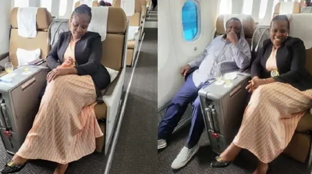 Photos: Mary Kilobi and Husband Francis Atwoli Travel to UK