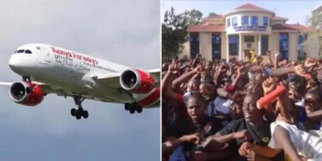 Kenya Airways Gift Mang'u High School A Boeing Plane
