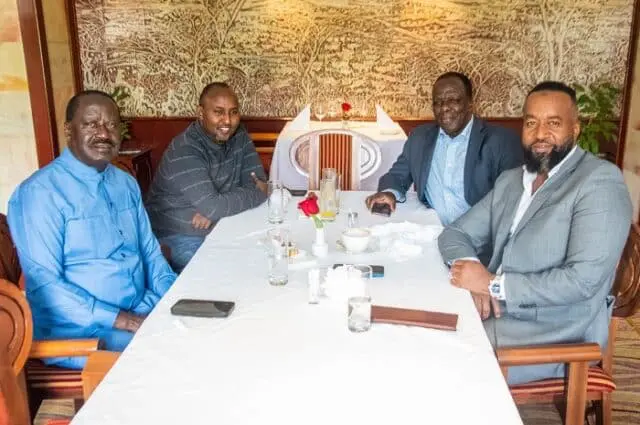 PHOTOS: Hassan Joho and Junet Mohamed Meet Raila Odinga 1 PHOTOS: Hassan Joho and Junet Mohamed Meet Raila Odinga