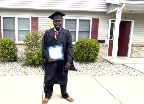 Brian Kiptalams Exceptional 4.0 GPA at GVSU Graduation