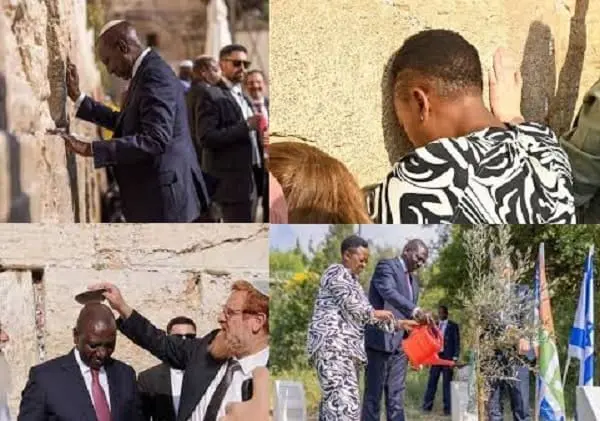 VIDEO: Ruto and Rachel Praying at Jerusalem's Wailing Wall