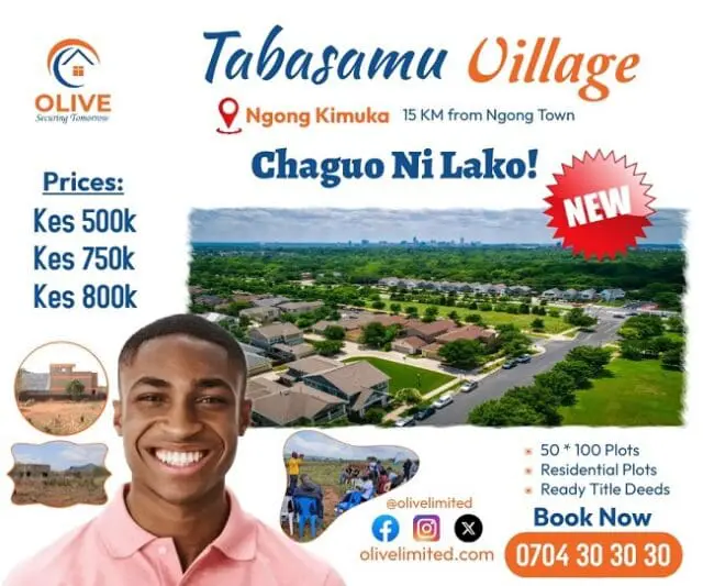 Olive LTD: Helping Kenyans to own homes at affordable payments 1 Olive LTD: Helping Kenyans to own homes at affordable payments