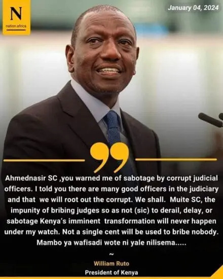 Ruto Is Right On The Judiciary, It Must Be Restrained-Reforms Now