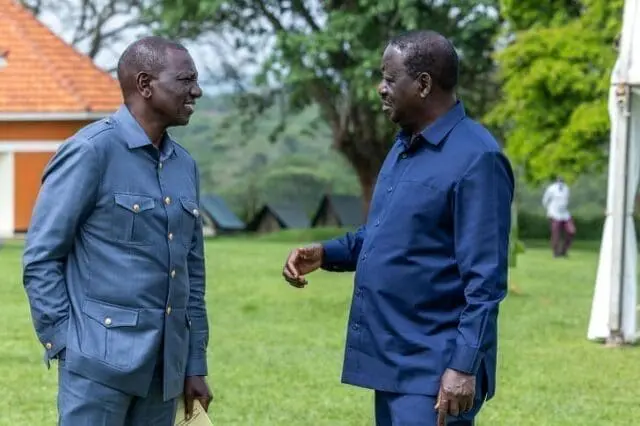 Video: Raila Odinga and William Ruto Meet in Private
