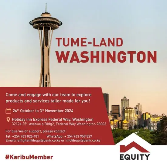 Equity Bank Team Now In Seattle Washington - Oct 26 to Nov 3rd