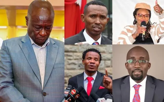 ill-intentioned: List of MPs not in support of Gachagua impeachment