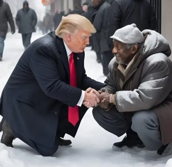 Trump's Touching Act of Kindness Towards a Homeless Veteran