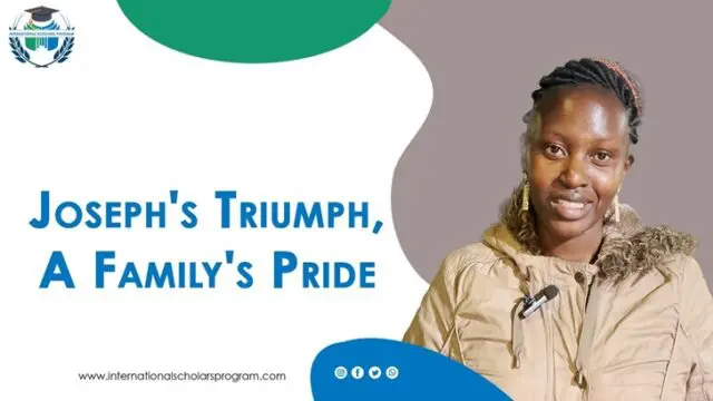 Family Pride as Joseph Njakwe Leaves to Study in USA