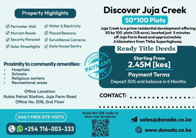 Danada Developers Launches First Project – Juja Creek