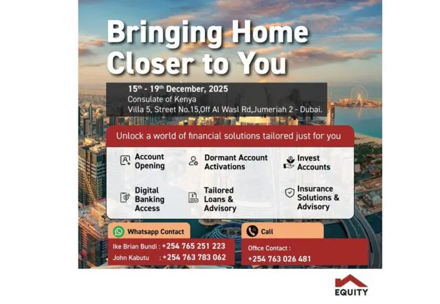 Equity Bank Brings Home Closer to You in Dubai 