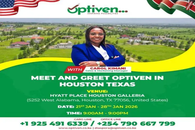 Meet and Greet Optiven Diaspora Team in Houston Texas