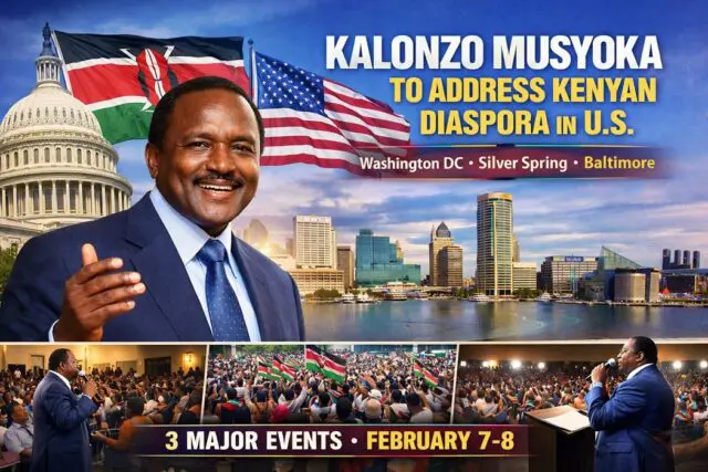 Kalonzo to Address Diaspora Kenyans in Major Events in USA
