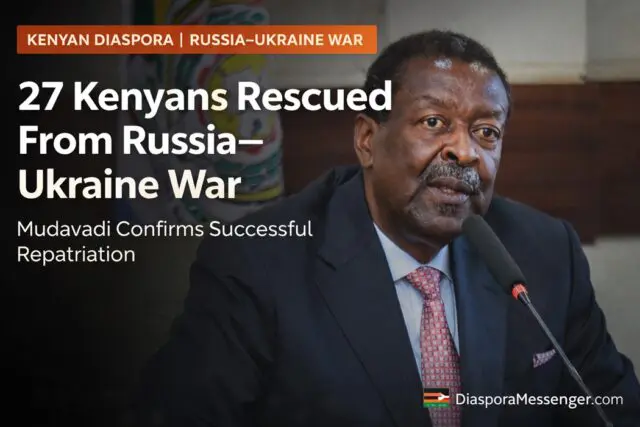 27 Kenyans Rescued From Russia–Ukraine War Shocking Details