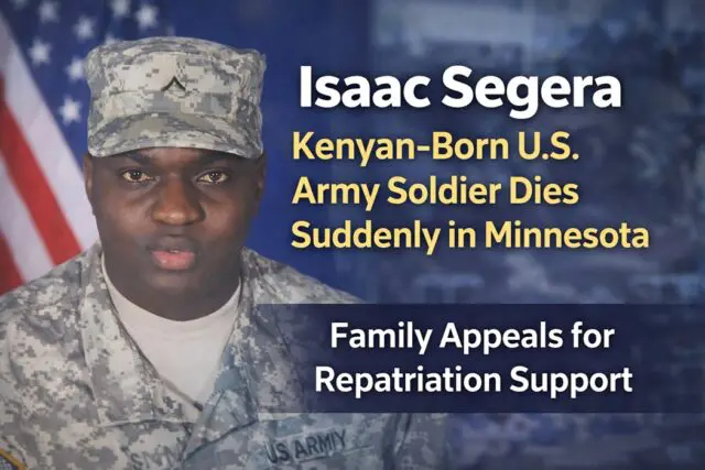 Isaac Segera: Kenyan-Born US Soldier Dies Suddenly in Minnesota