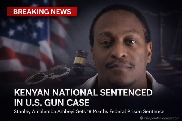 Kenyan Born Stanley Ambeyi Sentenced for Illegal Firearm in US