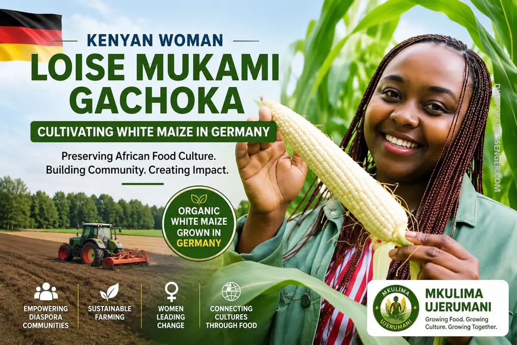 Inspiring: Kenyan Woman Cultivates White Maize in Germany 1 Inspiring: Kenyan Woman Cultivates White Maize in Germany