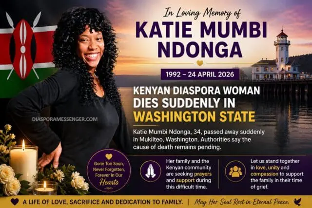 Latest: Kenyan Diaspora in USA Mourns Katie Mumbi Ndonga 1 Latest: Kenyan Diaspora in USA Mourns Katie Mumbi Ndonga
