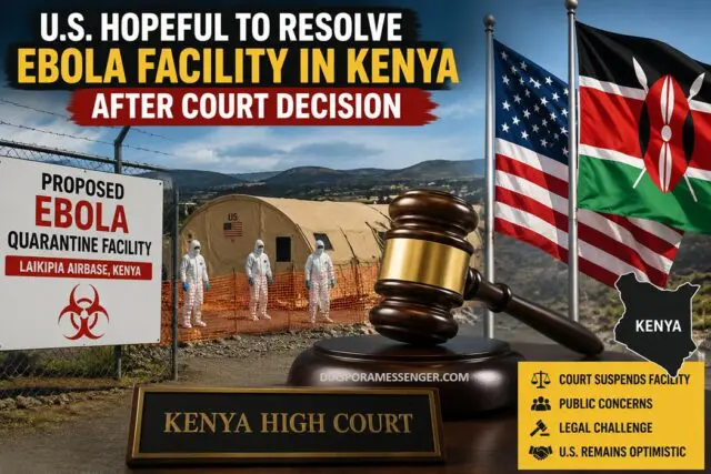 US Seeks Resolution on Controversial Ebola Facility in Kenya 1 US Seeks Resolution on Controversial Ebola Facility in Kenya