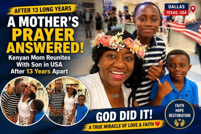 Heartfelt Reunion: Kenyan Mother & Son Unite After 13 Years 1 Heartfelt Reunion: Kenyan Mother & Son Unite After 13 Years