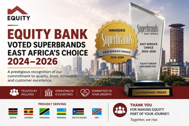 Powerful Recognition: Equity Bank Voted Superbrand 2024–2026 1 Powerful Recognition: Equity Bank Voted Superbrand 2024–2026