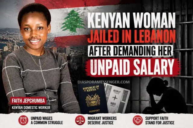 Kenyan Woman Jailed in Lebanon Over Her Unpaid Salary 1 Kenyan Woman Jailed in Lebanon Over Her Unpaid Salary