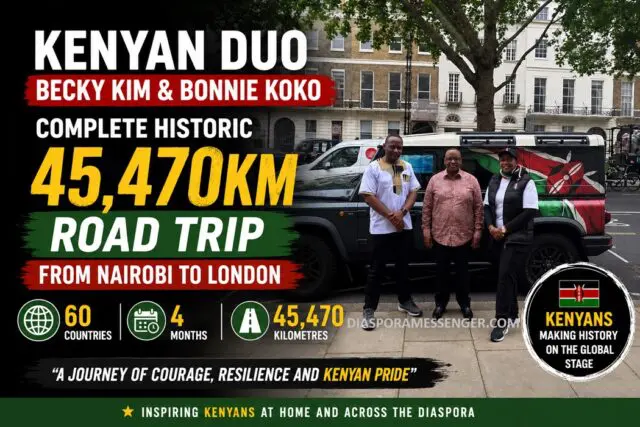 Incredible Achievement: Historic Road Trip - NBO to London 1 Incredible Achievement: Historic Road Trip - NBO to London