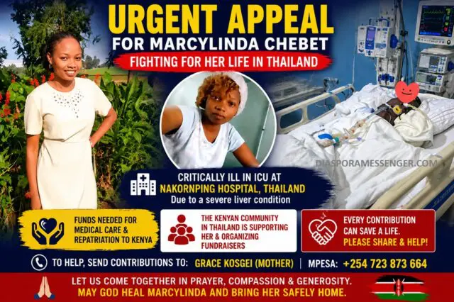 Kenyan Marcylinda Chebet Fighting for Her Life in Thailand 1 Kenyan Marcylinda Chebet Fighting for Her Life in Thailand