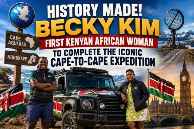 Kenyan Woman Becky Kim Completes Epic Cape-to-Cape Drive