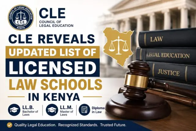 CLE Reveals Updated List of Licensed Law Schools in Kenya 1 CLE Reveals Updated List of Licensed Law Schools in Kenya