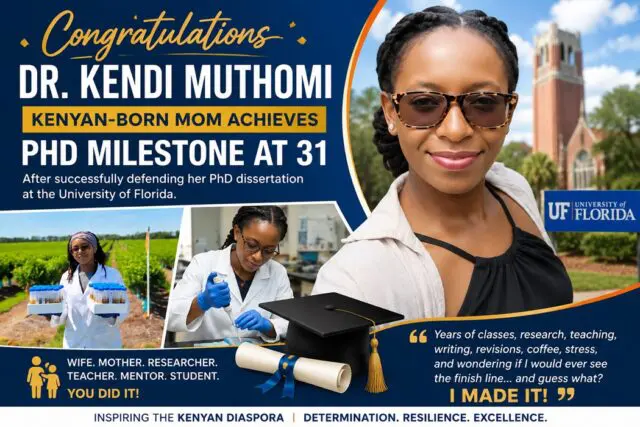 Superb: Kenyan-Born Mom in USA Achieves PhD Milestone at 31 1 Superb: Kenyan-Born Mom in USA Achieves PhD Milestone at 31