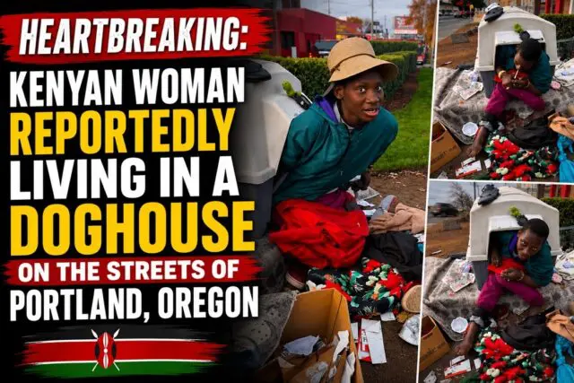 Heartbreaking: Kenyan Woman Living in a Doghouse in Oregon 1 Heartbreaking: Kenyan Woman Living in a Doghouse in Oregon