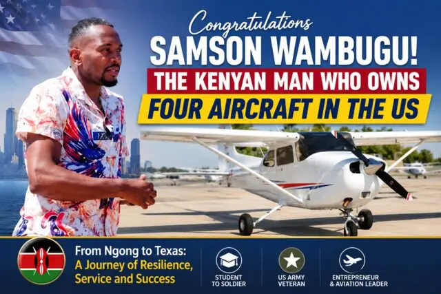 From Ngong to the Skies: Samson Wambugu's Aviation Success 1 From Ngong to the Skies: Samson Wambugu's Aviation Success