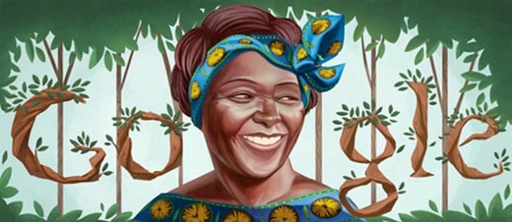 Google honours Kenyan Wangari Maathai with a doodle