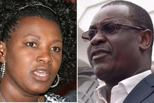 Nairobi Women representative Rachel Shebesh and Nairobi Governor Evans Kidero. The Director of Public Prosecutions Keriako Tobiko ordered that Dr Kidero should be charged with assault and Ms Shebesh with creating disturbance over an incident in which the MP claimed that the governor slapped her. PHOTO/FILE