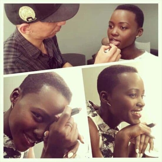 Lupita At Queen Latifah Show-Promotes Suzie Wokabi Lipstic
