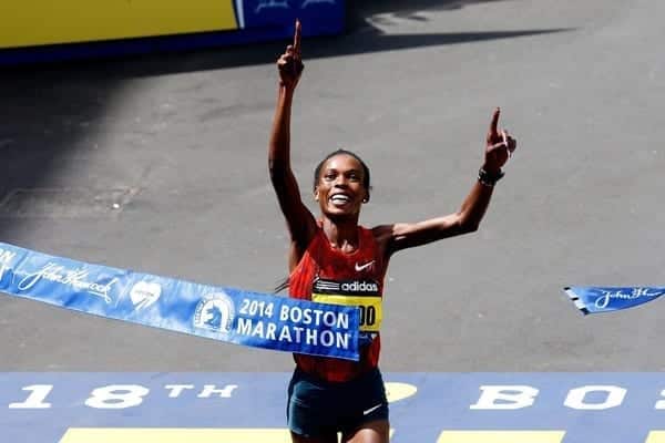 Rita Jeptoo wins Boston Marathon in new course record