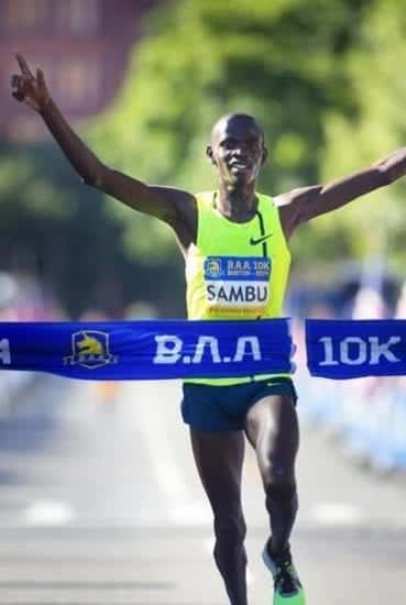 Kenyan Sambu Wins BAA Race with Fastest 10K Run in Boston