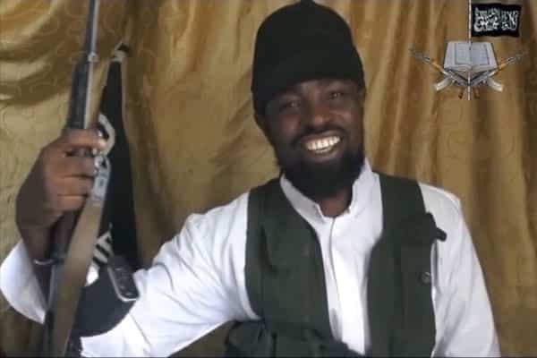 A screen grab taken on March 24, 2013 from a video obtained by AFP shows a man claiming to be the leader of Nigerian Islamist extremist group Boko Haram, Abubakar Shekau.