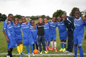 Kenyan kids in Newcastle UK,for football Experience of a Lifetime