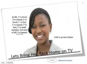 100,000 Signatures Campaign To Bring Esther Arunga Back
