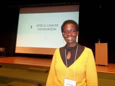 Lupita Nyongo's mother speaks at Notre Dame College about cancer in Africa