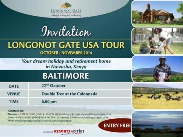 Longonot Gate USA Tour City Baltimore
