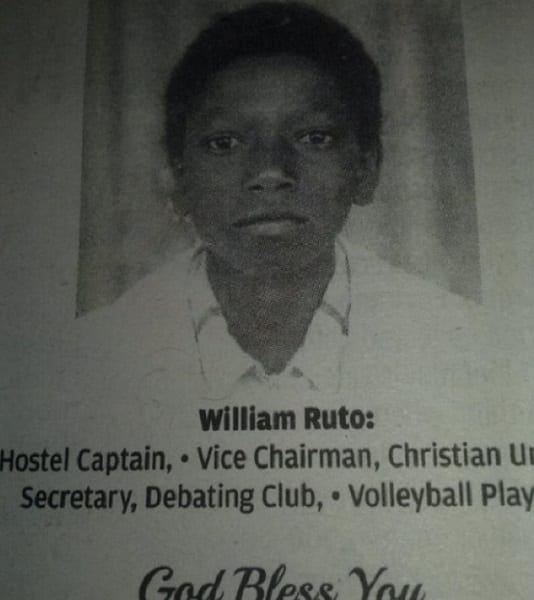 Incredible: Old Photo of DP William Ruto in High School
