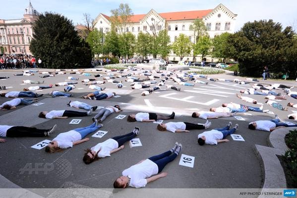 SHOCKING: See how this University in CROATIA remembered the 147 Garissa comrades