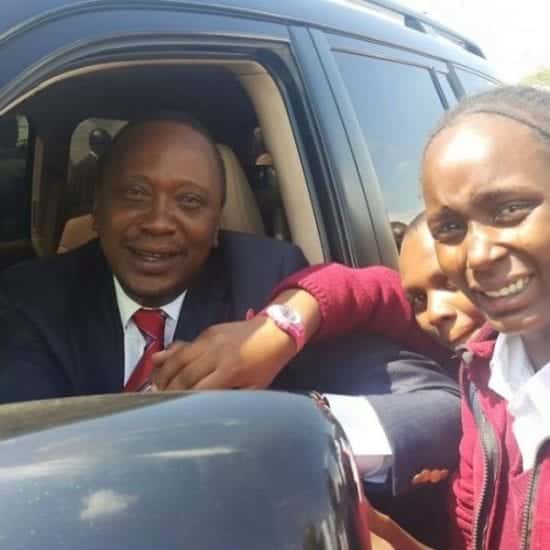 Weeping girl gets Uhuru State House treat
