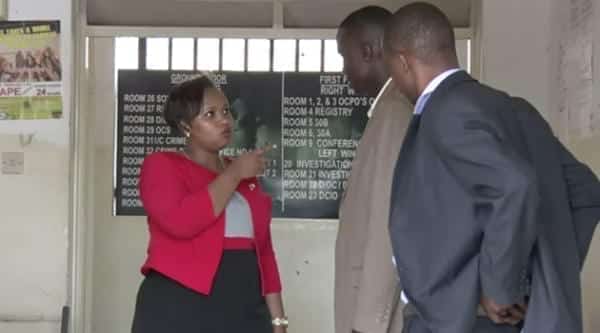 Video:Pastor Ng’ang’a’s wife at Police Station after he was arrested