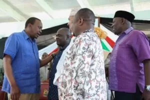 Uhuru with coast leaders