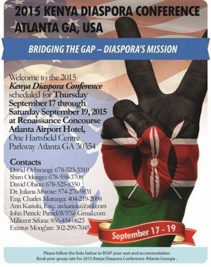 2015 Kenya Diaspora Conference-Who Will Speak Up For The Diaspora But Us