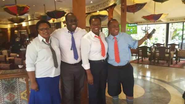 CORD leaders dress in school uniform for Uhuru Park rally