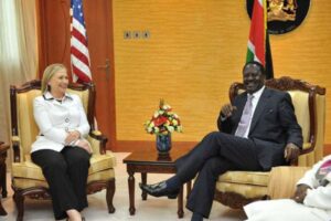 Clinton and  Raila